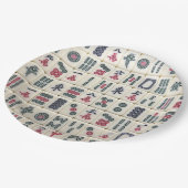 Assiettes En Carton Mahjong Tiles (Angle)