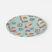 Assiettes En Carton Mahjongg Dragons Plate (Angle)