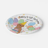 Assiettes En Carton Mahogany Neapolitain Mastiff Chien fête d'annivers (Angle)