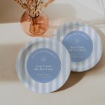 Assiettes En Carton Main Whimsical Tiré Dernier Toast Sur La Fête Côti<br><div class="desc">Un thème moderne au style rétro. Ajoutez une touche de finition élégante à votre soirée Bachelorette à thème côtier avec ces plaques en papier chic bleu et blanc "Dernier Toast On The Coast". Toutes les couleurs (rayures, arc arrière - plan, icônes, et bien sûr les couleurs de police) peuvent être...</div>