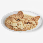Assiettes En Carton Maine Coon Cat 3D Inspiré (Angle)