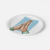 Assiettes En Carton Mains Dans La Prière (Angle)