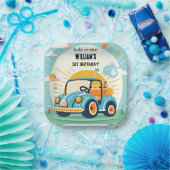 Assiettes En Carton maintenant garçon joli golf trou dans un premier 1 (Fête)