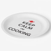 Assiettes En Carton Maintenez calme je fais cuire (Angle)