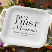 Assiettes En Carton Mais d'abord Mimosas | Réception de mariage en noi