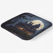 Assiettes En Carton Maison de la fête d'Halloween (Angulaire)