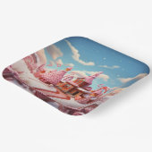 Assiettes En Carton Maison en pain d'épices Imaginaire avec bonbons 1 (Angulaire)