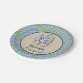 Assiettes En Carton Maison Gnome de Noël pour les Fêtes (Angle)