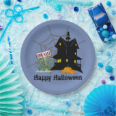 Assiettes En Carton Maison Hantée À Vendre (Fête)