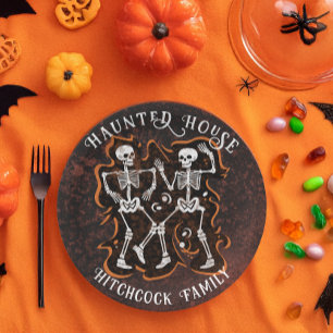 Assiettes En Carton Maison hantée du Parti d'Halloween