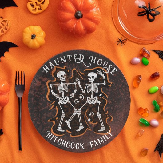 Assiettes En Carton Maison hantée du Parti d'Halloween