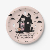 Assiettes En Carton Maison Hantée éffrayante Halloween Party Photo per (Devant)