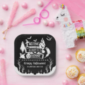 Assiettes En Carton Maison hantée Famille Halloween (Fête)