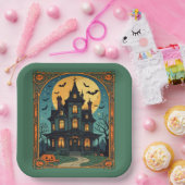 Assiettes En Carton Maison hantée - Gothique Grange (Fête)