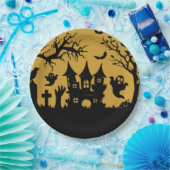 Assiettes En Carton Maison haunted (Fête)
