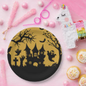Assiettes En Carton Maison haunted (Fête)