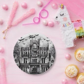 Assiettes En Carton Maison haunted (Fête)