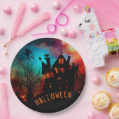 Assiettes En Carton Maison haunted (Fête)