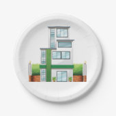 Assiettes En Carton Maison Multistorey (Devant)