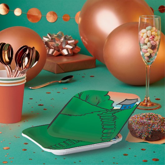 Assiettes En Carton Maison Sur Green Hill