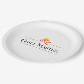 Assiettes En Carton Maître de gril (Angle)