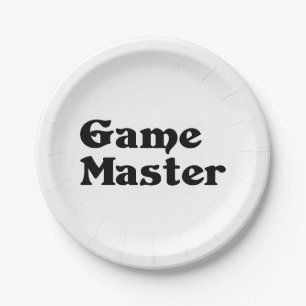 Assiettes En Carton Maître de jeu