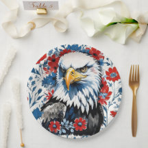Majestic American Bald Eagle Floral