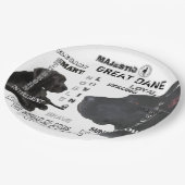 Assiettes En Carton Majestic Great Danes (Angle)