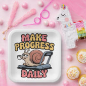 Assiettes En Carton Make Progress Daily (Fête)