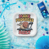 Assiettes En Carton Make Progress Daily (Fête)