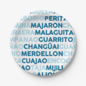 Assiettes En Carton Malaguita (Devant)