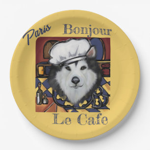 Assiettes En Carton Malamute d'Alaska