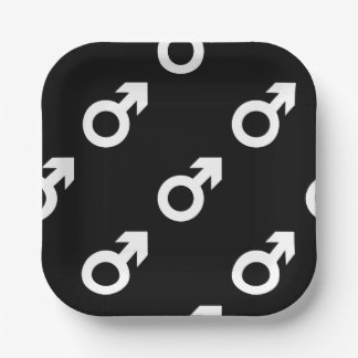 Assiettes En Carton male gender symbol black white