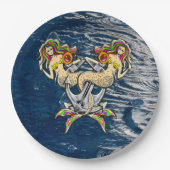 Assiettes En Carton Malheureusement sirènes à l'ancre (Devant)