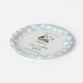 Assiettes En Carton Mallard Lucky Duck 1st Birthday (Angle)