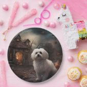 Assiettes En Carton Maltais Halloween effrayant (Fête)