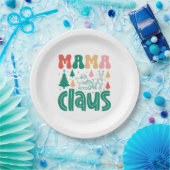 Assiettes En Carton Mama Claus Christmas Design-60097 (Fête)
