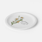 Assiettes En Carton Mama To Bee Theme Honeypeb Daisy Flower (Angle)