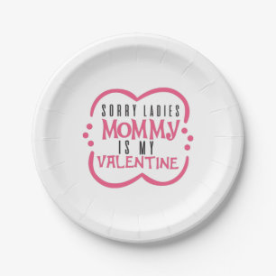 Assiettes En Carton Maman Cadeau Couple Est Mon Valentin