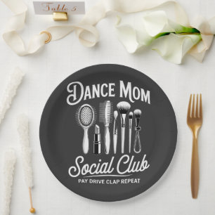 Assiettes En Carton Maman du club social de maman de danse