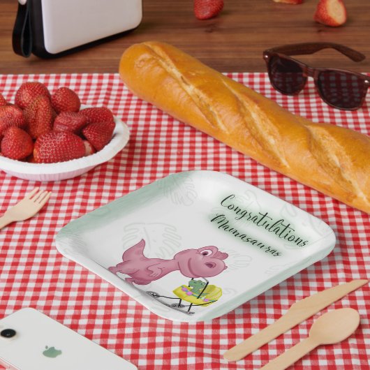 Assiettes En Carton Mamasaurus (Pique-nique)