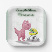 Assiettes En Carton Mamasaurus (Recto)