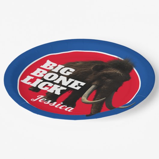 Assiettes En Carton Mammoth et Big Bone Lick   (Angle)