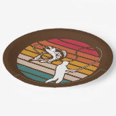 Assiettes En Carton Man Trout Lancer Des Plaques De Coucher Rétro (Angle)