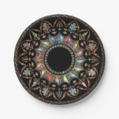 Assiettes En Carton Mandala (Devant)