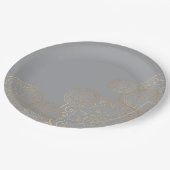 Assiettes En Carton Mandala 49 de luxe (Angle)