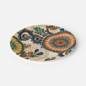 Assiettes En Carton Mandala Abstraite (Angle)