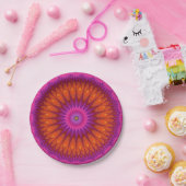 Assiettes En Carton Mandala chaud (Fête)