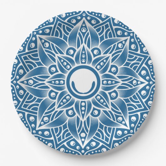 Assiettes En Carton Mandala de luxe 16 (Devant)