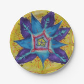 Assiettes En Carton Mandala dream Peinture à la main (Devant)